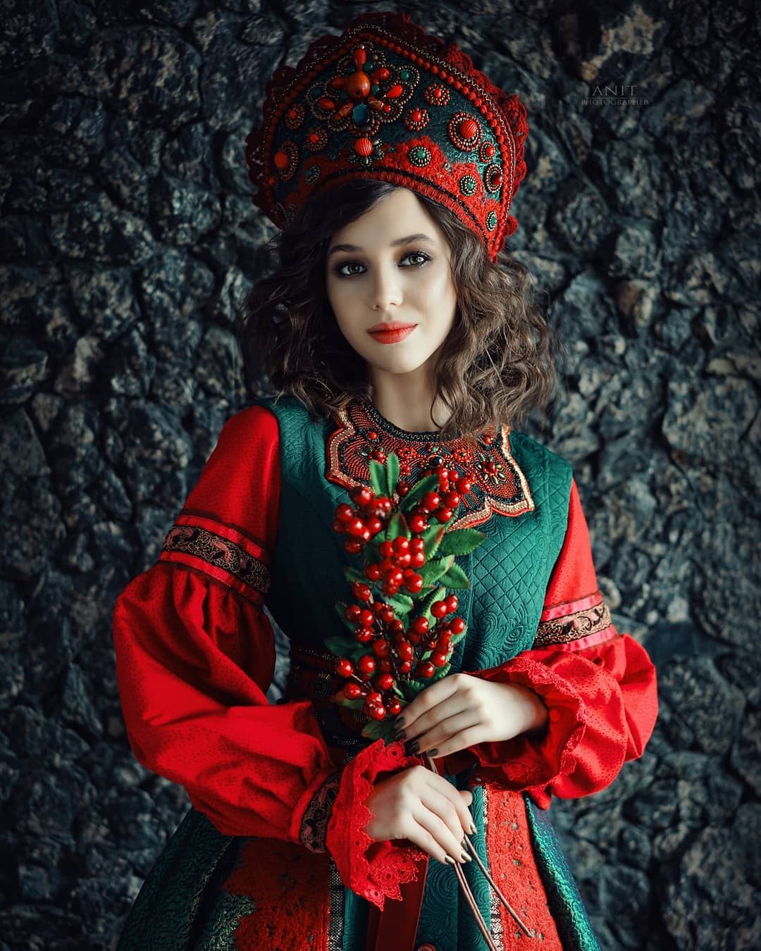 Nude girl Women in Slavic costumes in Duning